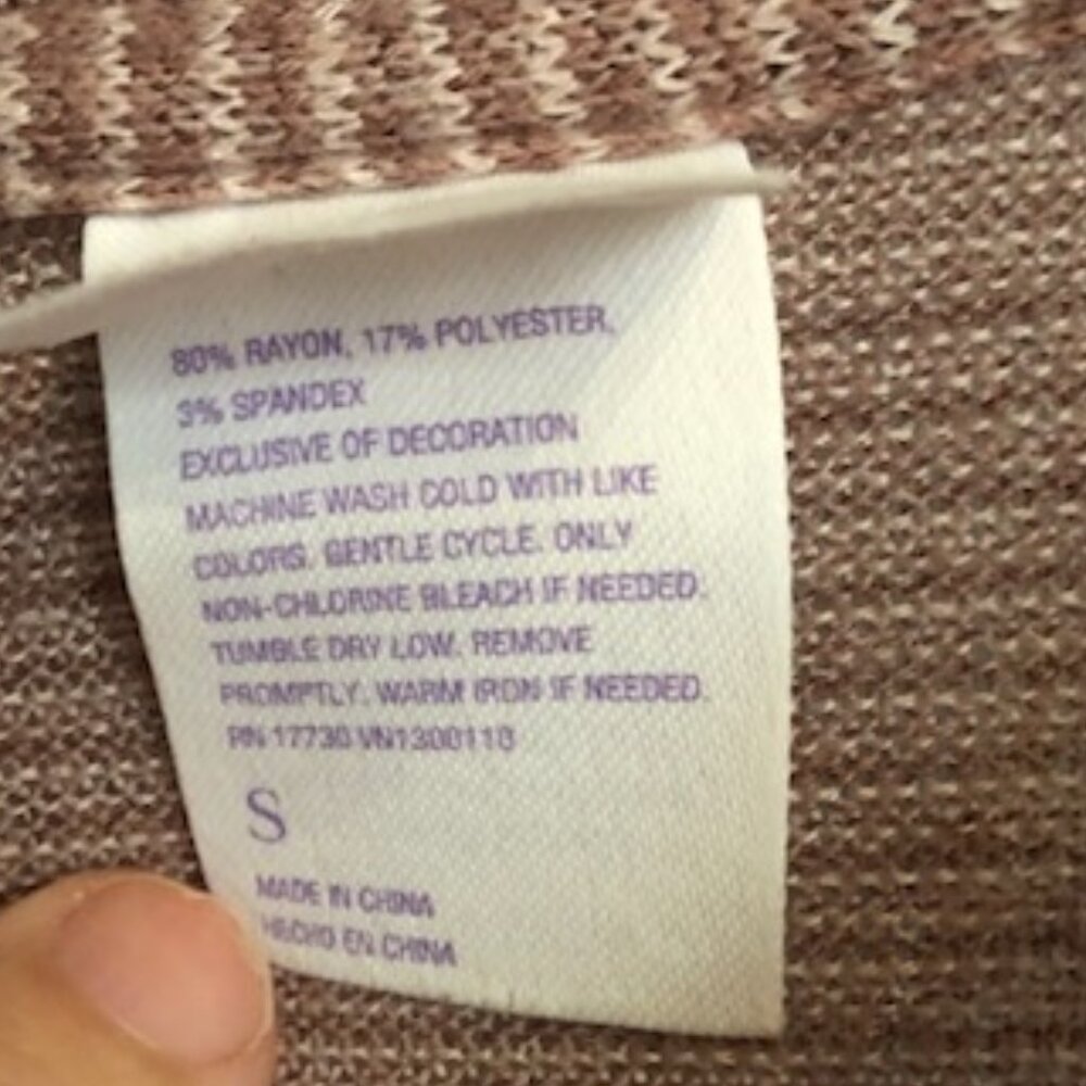 Stars Above Loungewear, brown with pouch pocket, size S - Picture 4 of 4
